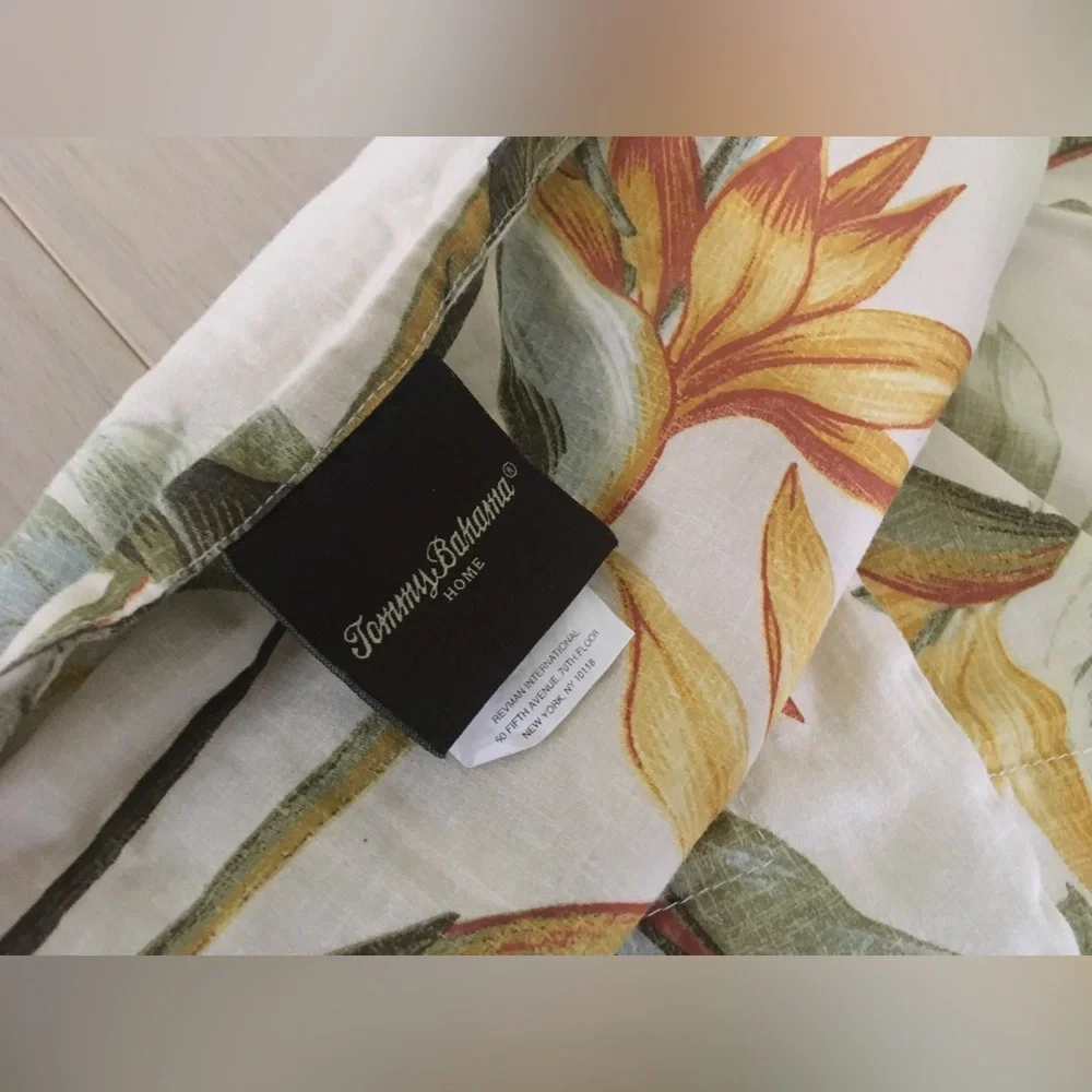 Tommy Bahama Tropical Bird of Paradise 2 king sham Set